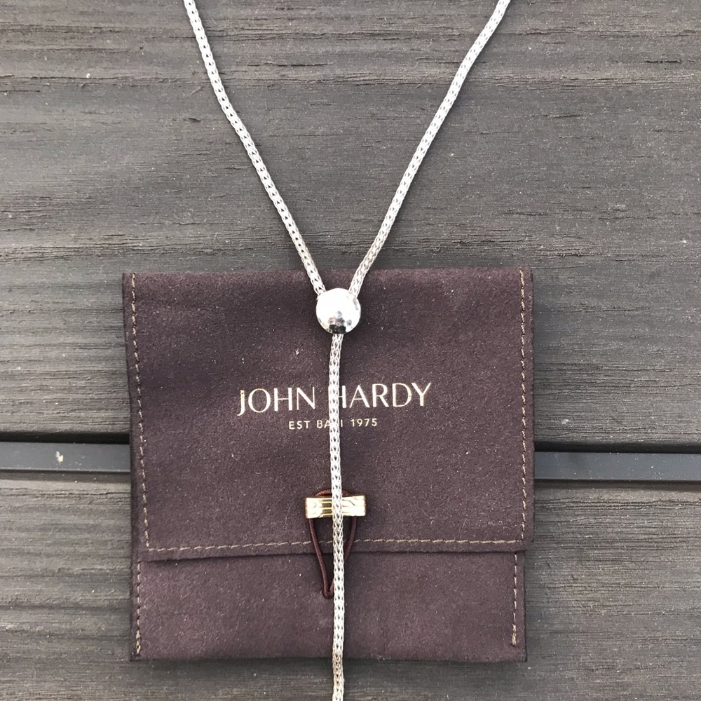 John Hardy Classic Chain Hammered Drop Necklace